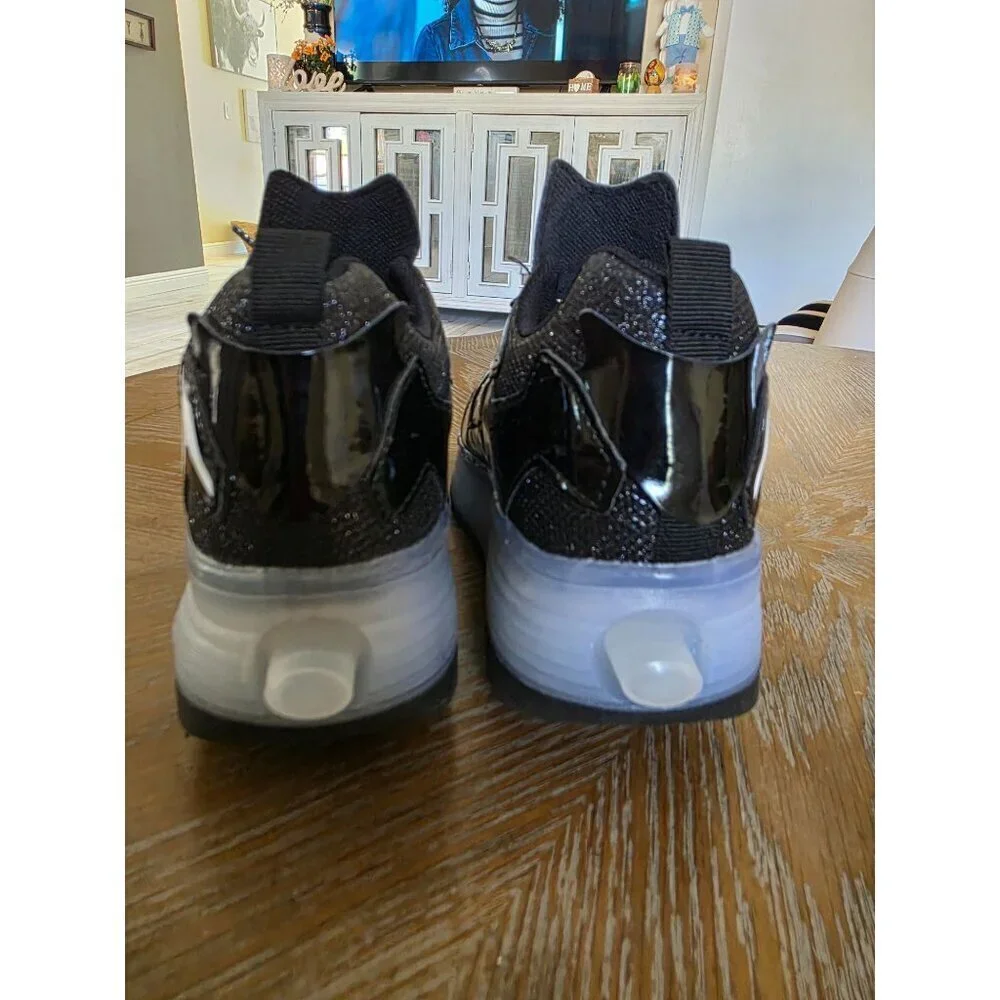 Big Kids Black Ainvlenan Light-Up Roller Sneakers‎ Skates, EU Size 35, US 4.5 B2